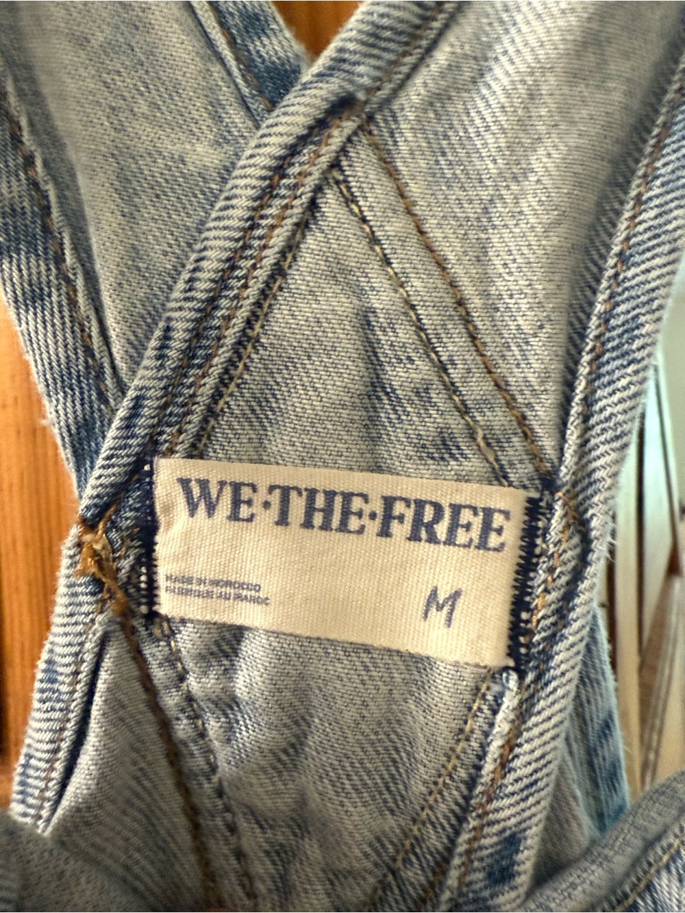 Free People Light Blue Denim Short Overalls - Picture 3 of 4